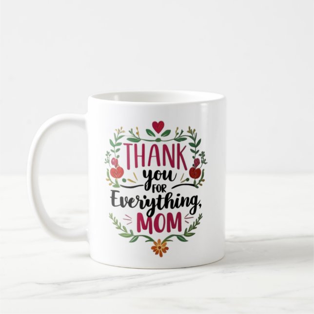 Thank You Mum Coffee Mug (Left)