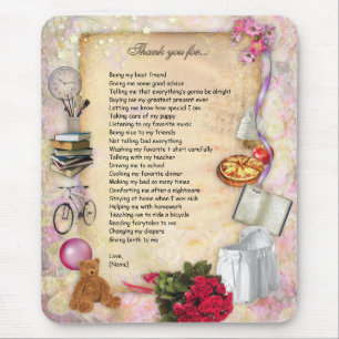 Thank you Mum (customisable) Mouse Pad