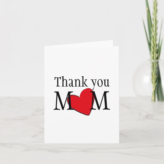 Thank You Mum Customised  Card (Front)