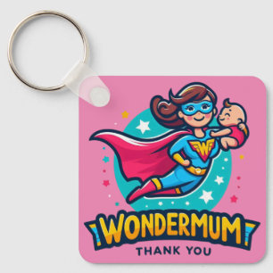 Thank you Mum! T-Shirt Key Ring