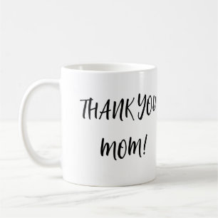 Thank you mum Typography Coffee Mug