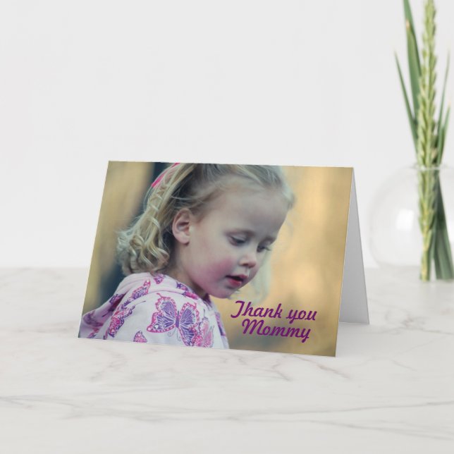 Thank you Mummy Card (Front)
