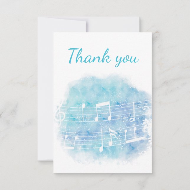 Thank You Music Notes Blank Back (Front)