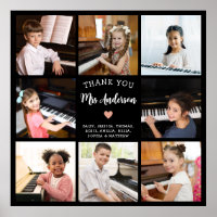 Thank You Music Teacher Gift Photo Collage 