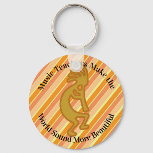 Thank You Music Teacher Southwest Kokopelli Key Ring