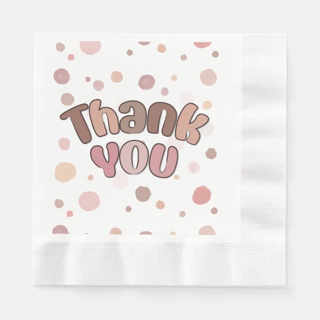 Thank you  napkin (Front)