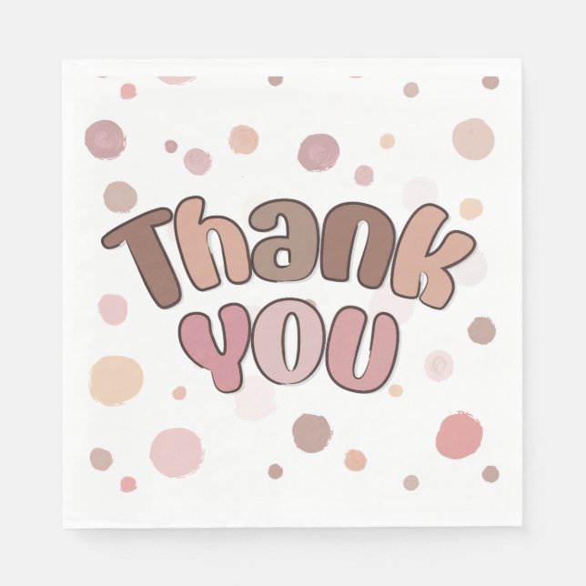 Thank you  napkin (Front)