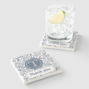 Thank You Napkin Stone Coaster