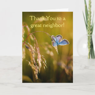 Thank You Neighbour,Custom Flower Garden Floral Card