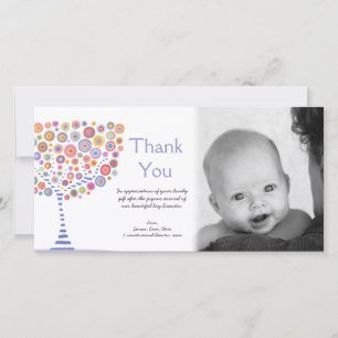 Thank You New Baby Arrival Gift Photocard Card