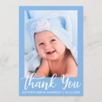 Thank You New Baby Blue
