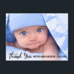 Thank You New Baby Modern Announcement Postcard<br><div class="desc">Thank You New Baby Modern Postcard</div>