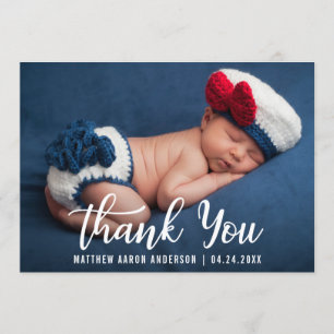 Thank You New Baby Modern Card