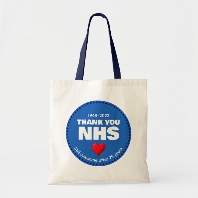 THANK YOU NHS 75 Years Tote Bag (Front)