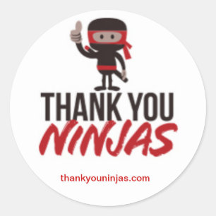 Thank You Ninjas Stickers