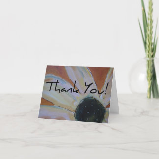 Thank you note blank folded card