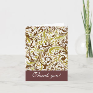 Thank you note card