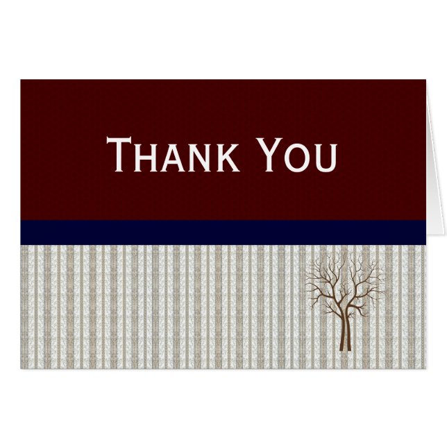 Thank You Note Card (Front Horizontal)