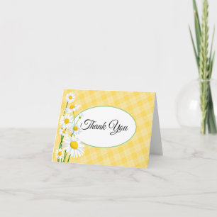Thank You Note Card-Daisies Card