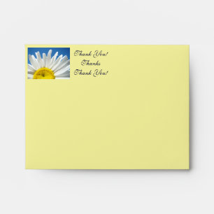 Thank You! Note Cards Envelops Thanks Daisies Envelopes