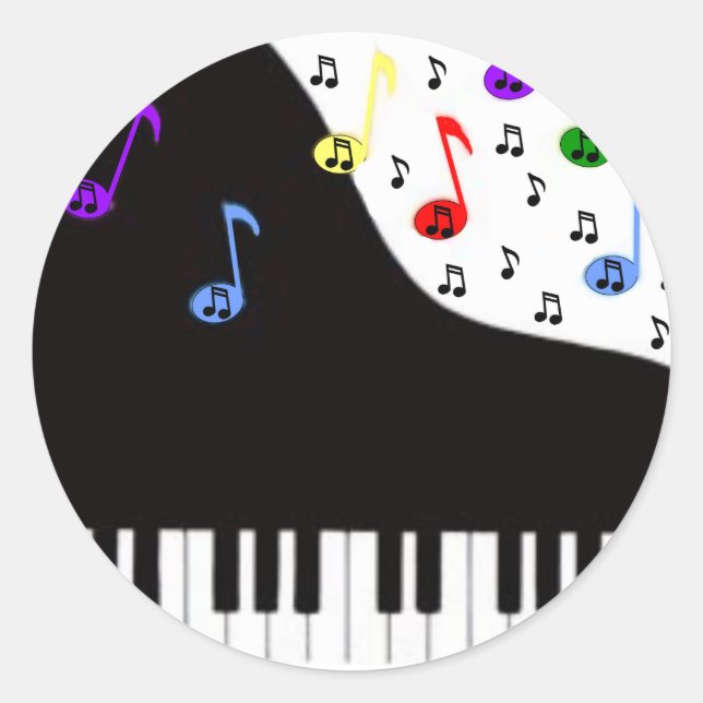 Thank You Note Classic Round Sticker (Front)