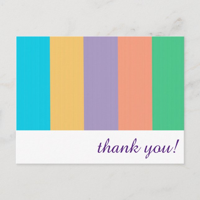 Thank You Note - Double-sided Postcard (Front)