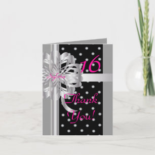 Thank You Note For A Sweet Sixteen-Customise Card