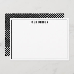 THANK YOU NOTE modern minimal name black white