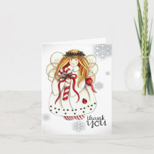 Thank You Note to Christmas Angel Card