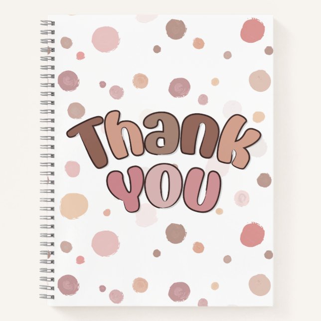 Thank you  notebook (Front)