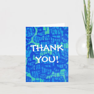 Thank You Notecard - Abstract Design