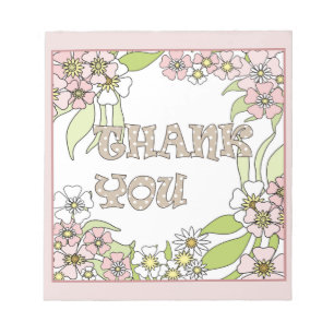 Thank you notepad