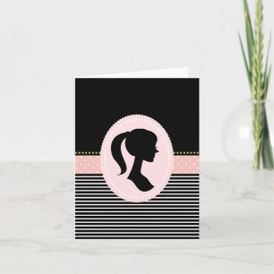 Thank You Notes with a Girly Silhouette
