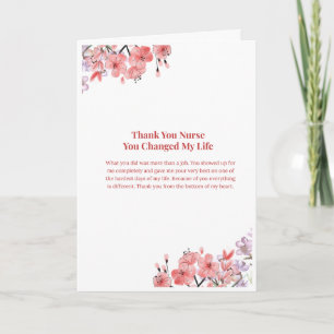 Thank You Nurse Card — Thank You Nurse