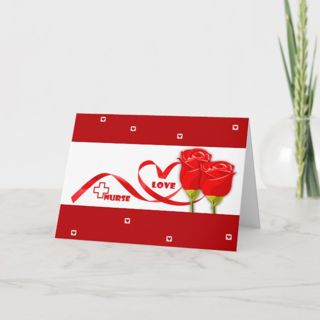Thank You Nurse Custom Greeting Cards (Front)