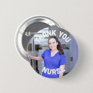 thank you nurse photo standard  2¼ Inch 6 Cm Round Badge