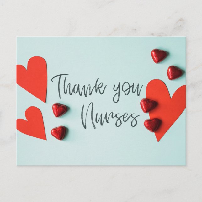 thank you nurse postcard (Front)