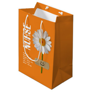 Thank You Nurse. Smiling Daisy Medium Gift Bag