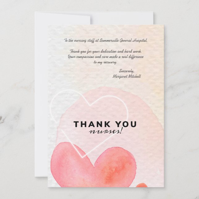 Thank You Nurses (Front)