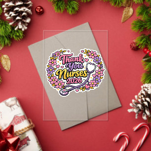 Thank You Nurses 2026 Greeting Card Acrylic Invitations