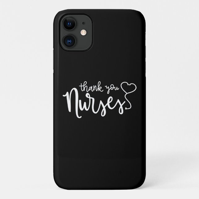 Thank You Nurses | Fancy Script Case-Mate iPhone Case (Back)