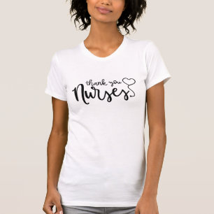 Thank You Nurses Fancy Script T-Shirt