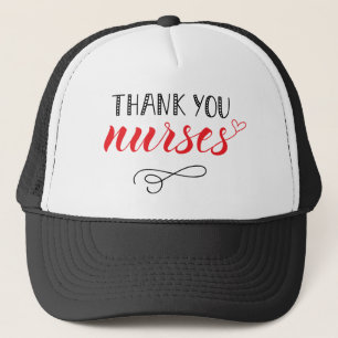 Thank You Nurses Fun Font Trucker Hat