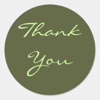 Thank You Olive Sticker