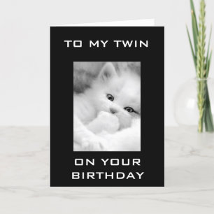 THANK YOU ON YOUR BIRTHDAY TWIN SISTER CARD