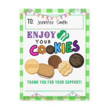 Thank You Order Scout Cookies Cards