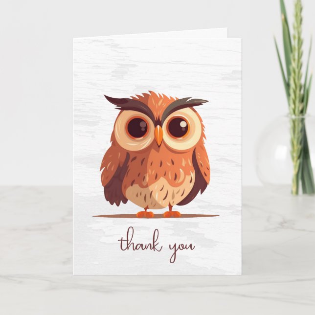 Thank You Owl Card (Front)