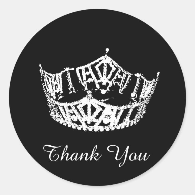 Thank You Pageant Crown Sticker (Front)