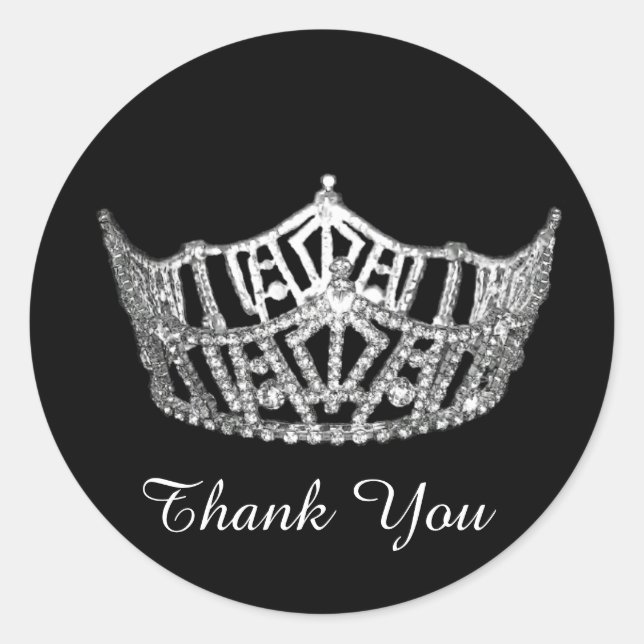 Thank You Pageant Crown Sticker (Front)
