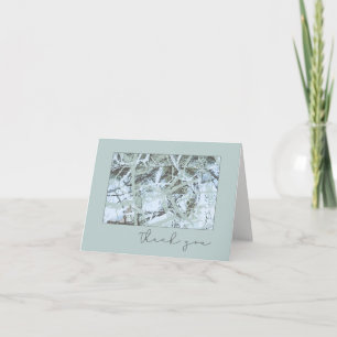 Thank you Pale Green Abstract Art Card
